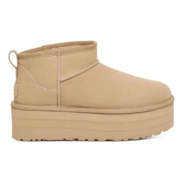 UGG Women's Classic Ultra Mini Platform in Mustard Seed - Picture 2 of 16